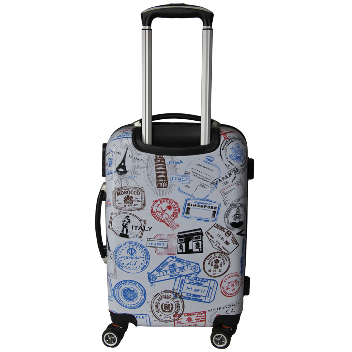 PC film Printing Customized picture ABS+PC Trolley suitcase set