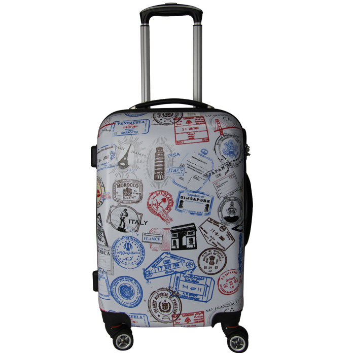 PC film Printing Customized picture ABS+PC Trolley suitcase set