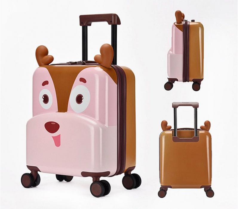 Cute-Deer 3D Designed ABS+PC  Kids Luggage